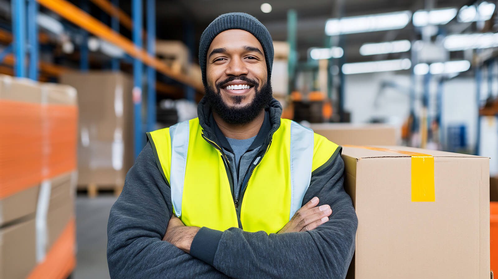 Industrial Parts Warehouse Worker